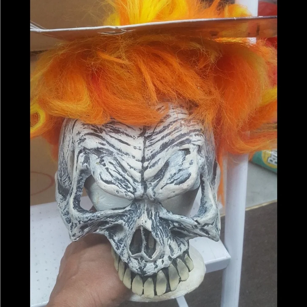 Ghost Rider w/ 1/2 vinl cap Mask adult 2004 new vintage MARVEL LICENSED PRODUCT